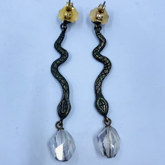 Vintage Gerard Yoska Serpent Earrings - Picture 2 of 4